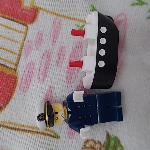 Lego Other - Lego Captain Figure And Small Ship